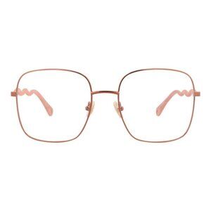 Chloé Womens Square/Rectangle Brown Pink Transparent Fashion Designer Eyewear